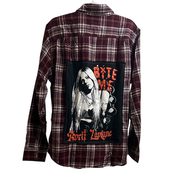 AVRIL LAVIGNE custom original ONE OF A KIND custom creation flannel by Rachelle - Picture 1 of 3